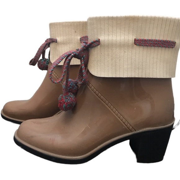 Marc By Marc Jacobs Rain Boots Rubber Short Ankle Woman’s Size 6.5 - Picture 2 of 13